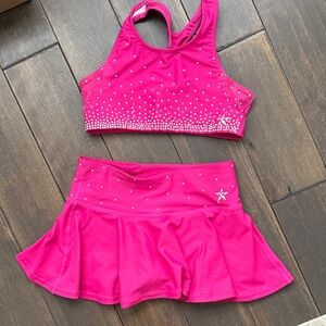 Rebel Athletic Cheer Kids Pink Matching Set